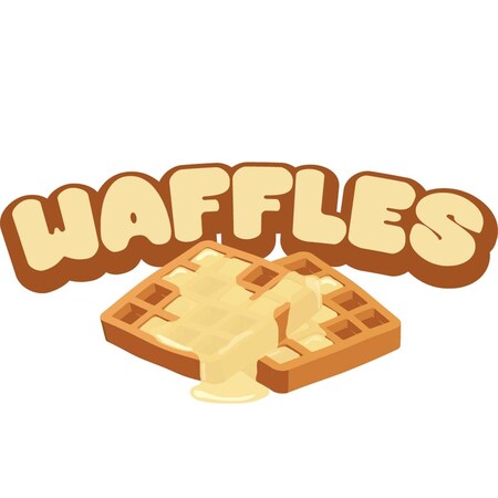 Amistad 12 in. Concession Decal - Waffles AM3895785